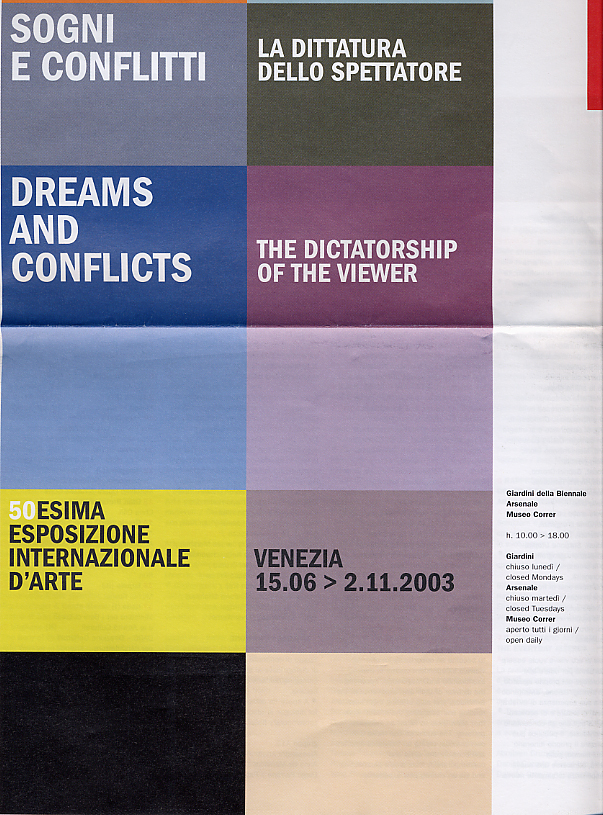 アート・デザイン・音楽 la biennale venezia- dream and conflicts Collections | Search | La Biennale di Venezia: The Dictatorship of